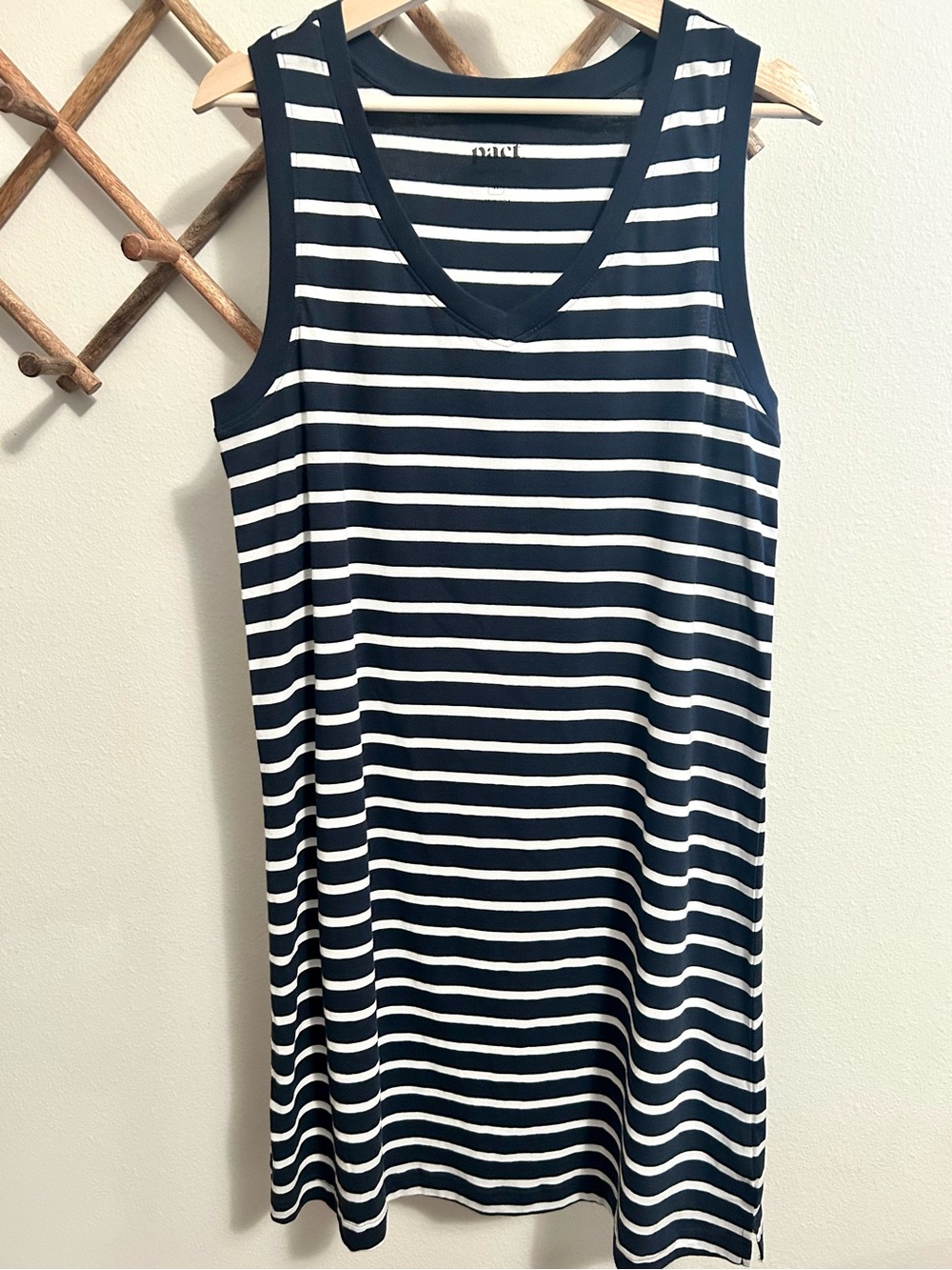 Pact Softspun A-Line Tank Dress size Medium in Monterey Stripe - Picture 4 of 7